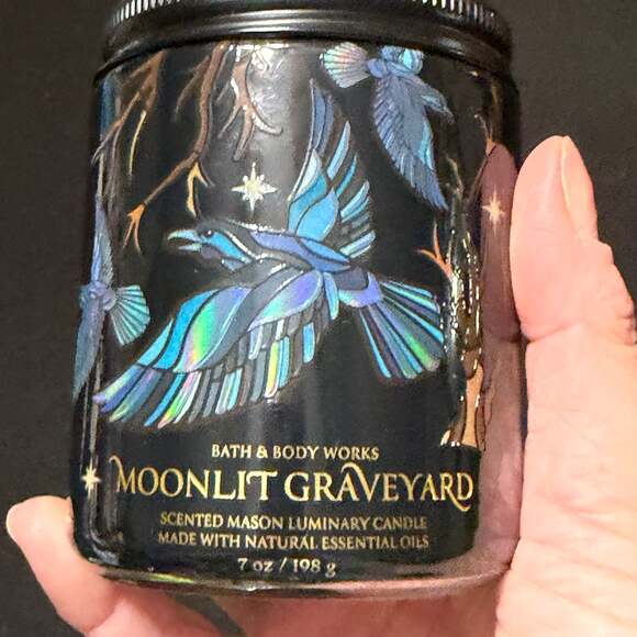 Bath & Body Works Moonlit Graveyard Single Wick Scented Candle - Picture 2 of 9